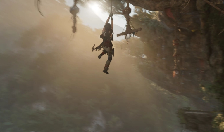 古墓丽影11怎么荡绳子-嘿咕攻略网